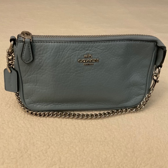 Coach leather blue/silver Nolita 19 - Picture 1 of 9